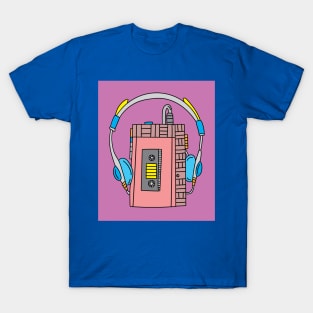 Old Colorful Stylish Retro Music Radios T-Shirt